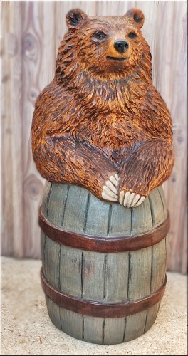 bear baer wood b�r im fass jochen adam holzwerker motors�ge kettens�ge