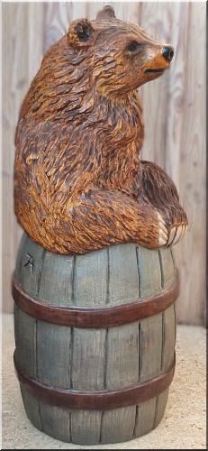 bear baer wood holz b�r im fass jochen adam holzwerker motors�ge kettens�ge