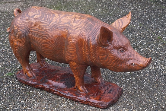 eber hausschwein  holz jochen Adam holzwerker motors�ge kettens�ge schnitzea