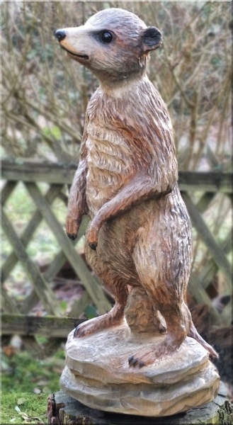 erdm�nnchen meerkat holz motors�ge kettens�gen holzwerker geschnitzt