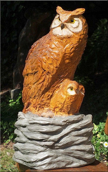 eulennest  eule holz motors�ge kettens�ge schnitzen kettes�genkunst motors�genkunst 