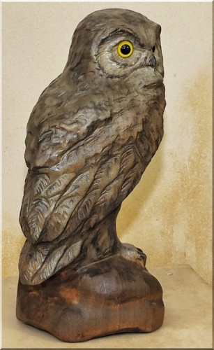 kauz eule holz motors�ge kettens�ge schnitzen kettes�genkunst motors�genkunst 