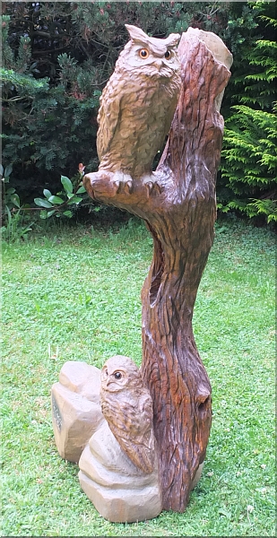 eule holz motors�ge kettens�ge schnitzen kettes�genkunst motors�genkunst 