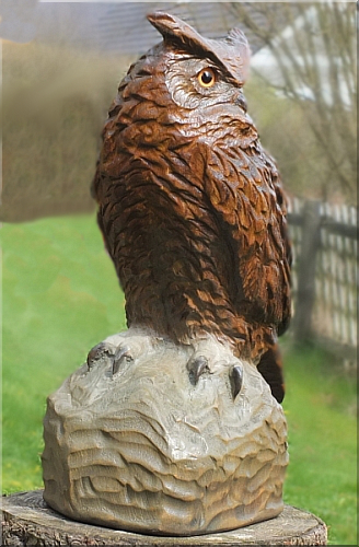 eule holz motors�ge kettens�ge schnitzen kettes�genkunst motors�genkunst 