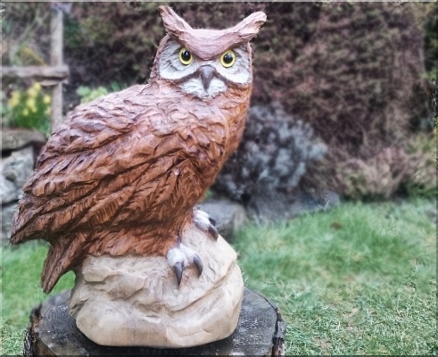 eule holz motors�ge kettens�ge schnitzen kettes�genkunst motors�genkunst 