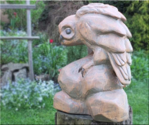 eule skulptur owl jochen adam holzwerker kettens�ge