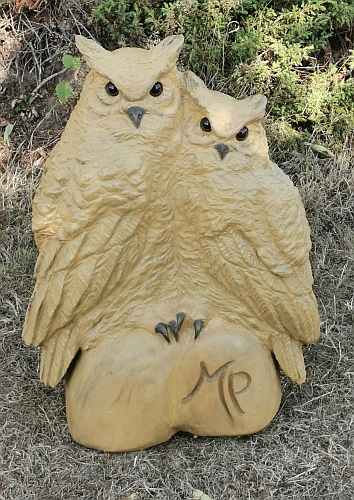 eulenpaar eule holz motors�ge kettens�ge schnitzen kettes�genkunst motors�genkunst holzwerker