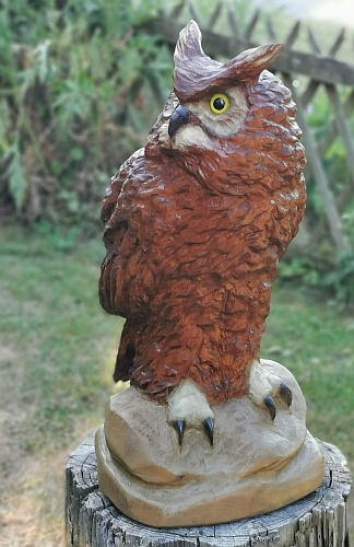 eule holz motors�ge kettens�ge schnitzen kettes�genkunst motors�genkunst holzwerker