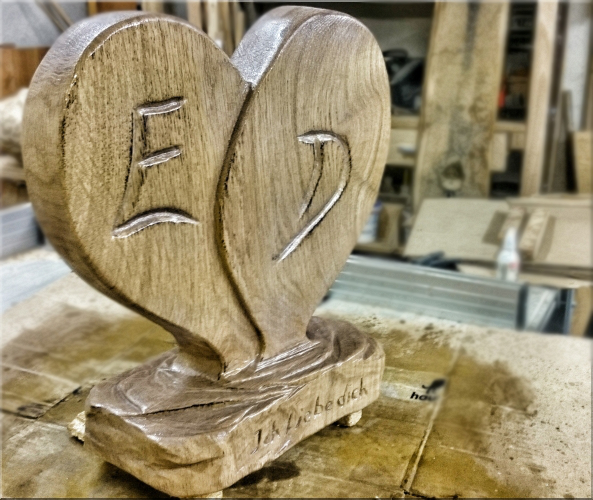 herz heart holz chainsaw kettensäge