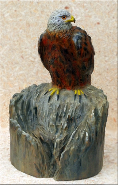 rotmilan gabelweihe holz schnitzen motors�ge kettens�ge holzwerker carving