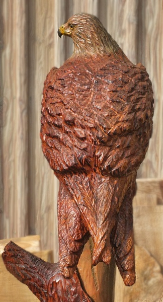 rotmilan gabelweihe holzwerker jochen adam motors�ge kettens�ge schnitzen holz figur skulptur