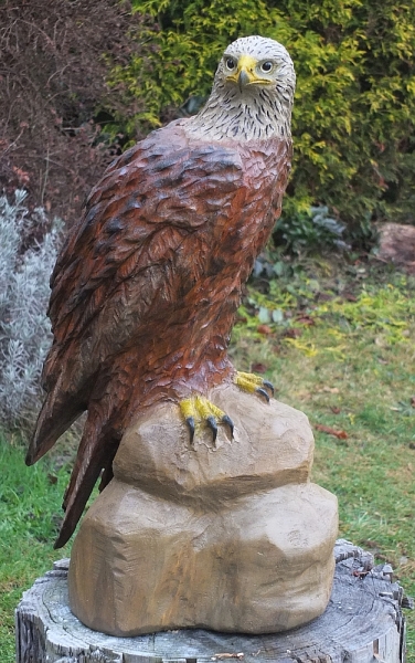 rotmilan gabelweihe holz schnitzen motors�ge kettens�ge holzwerker carving