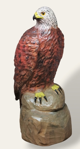 rotmilan gabelweihe holz schnitzen motors�ge kettens�ge holzwerker carving