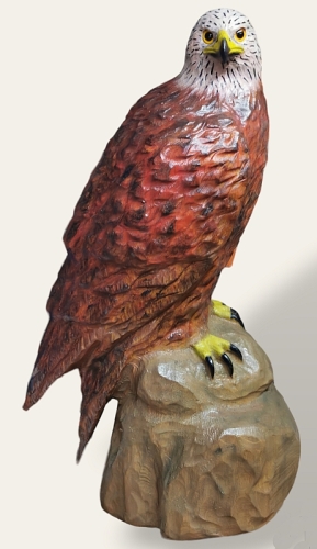 rotmilan gabelweihe holz schnitzen motors�ge kettens�ge holzwerker carving