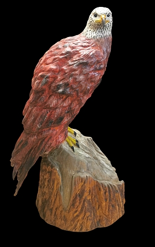 rotmilan gabelweihe holz schnitzen motors�ge kettens�ge holzwerker carving