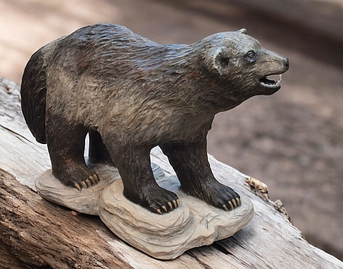 vielfrass j�rf fjellfr�s motors�genkunst kettens�genkunst schnitzen holzwerker jochen adam holz